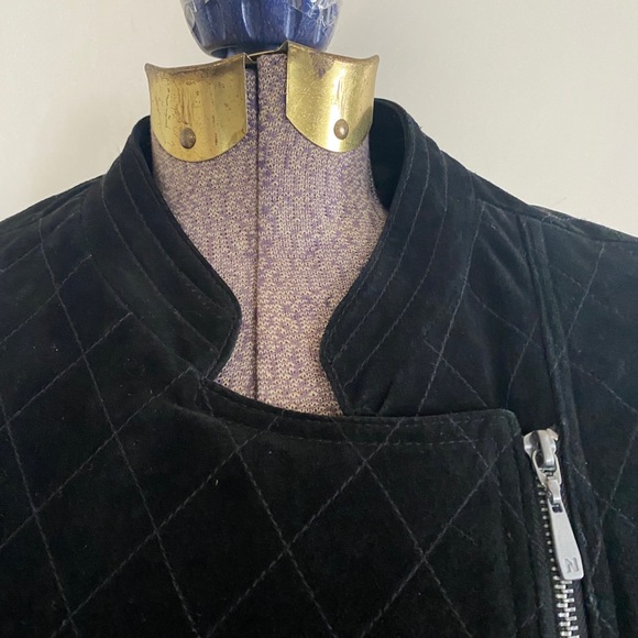 Real Suede Leather Peter Nygard Coat - Picture 5 of 9